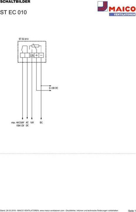 Produktbild Maico Elektroapparate-Fabrik GmbH Potentiometer Bemessungssp.10V ST EC 010