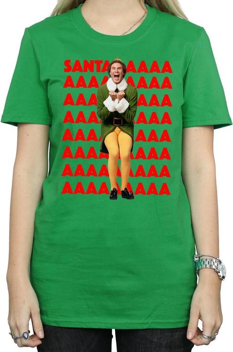 Immagine prodotto Elf Buddy Santa Scream Maglietta Ampia Donna (M)