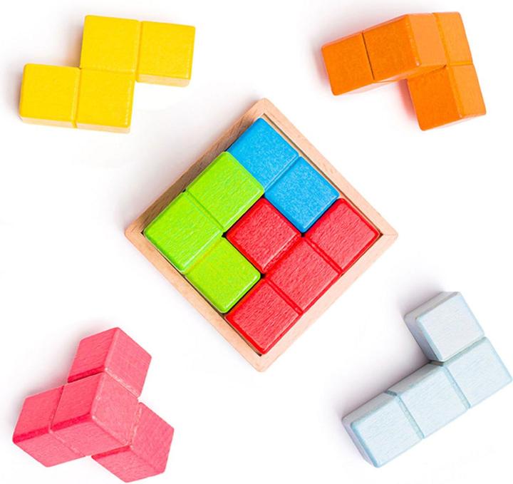 Produktbild Bigjigs Lock-a-Cube-Würfelpuzzle aus Holz