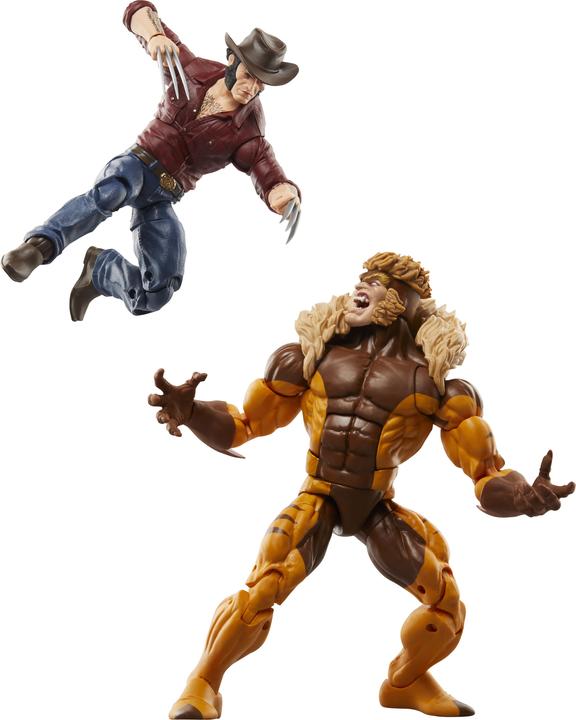 Produktbild Hasbro Wolverine 50th Anniversary Marvel Legends Actionfiguren 2er-Pack Marvel's Logan & Sabretooth