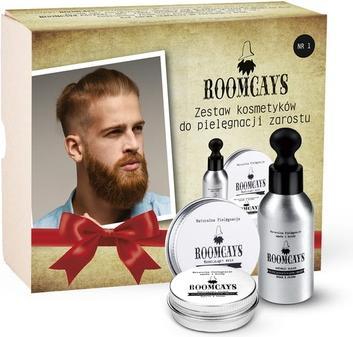 Immagine prodotto Roomcays Set per la cura della barba Olio 50Ml + Balsamo 30Ml + Cera 30Ml