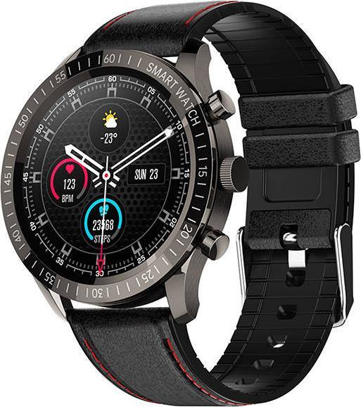 Produktbild Colmi Smartwatch SKY 5 PLUS (Leather strap / black)
