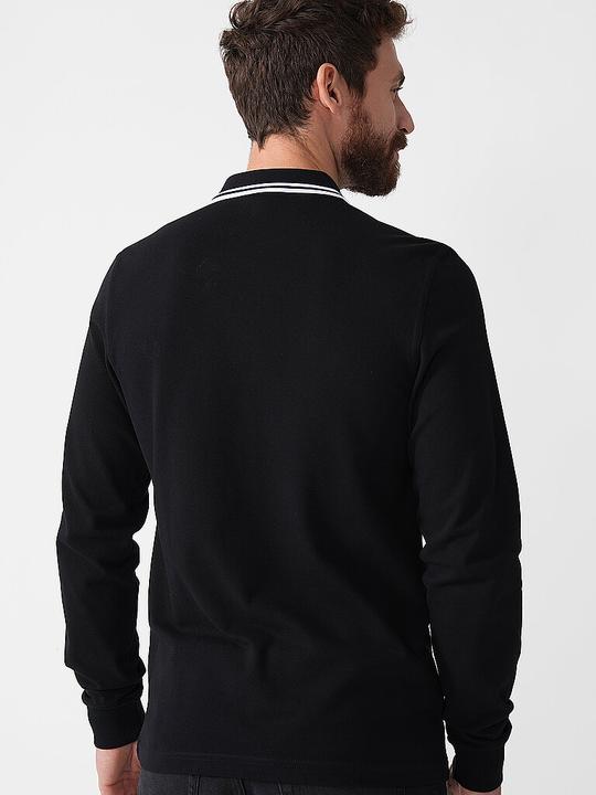 Produktbild Fred Perry Twin Tipped Polo Long Sleeve black (M)
