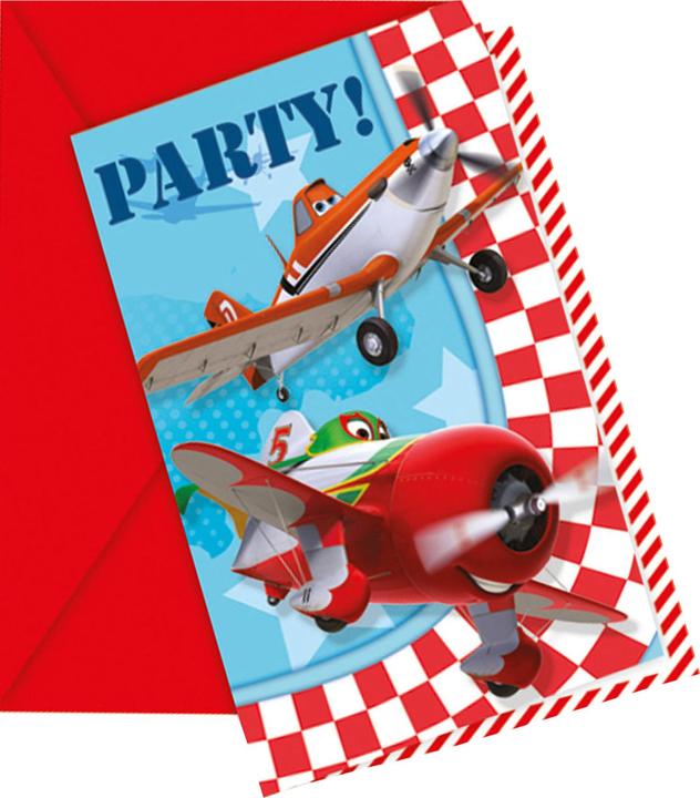 Actual product image Disney Birthday Invitations (Pack of 6) (6 pcs.)
