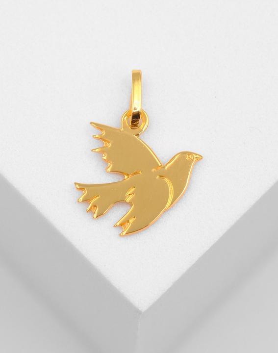 Produktbild Muau Anhänger Taube Gelbgold 750, 17x12mm (750/18K Gelbgold)
