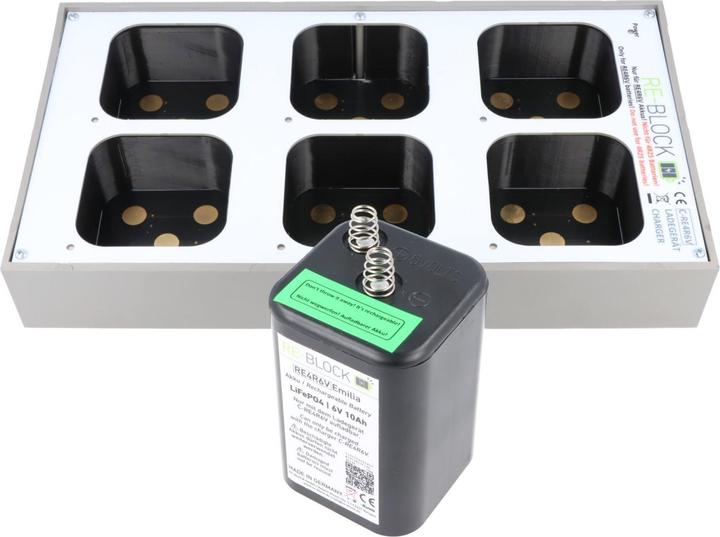 Produktbild AccuCell Akku-Ladegerät 4R25 für 1-6 4R25 wiederaufladbare LiFePO4 Akkus (1 Stk., Akku)