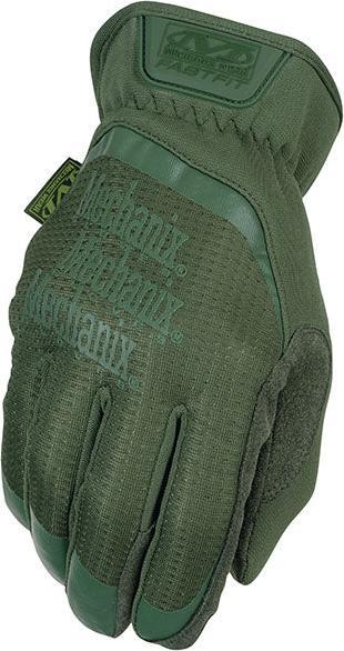 Produktbild Mechanix Wear Handschuhe Mechanix FastFit Olive Drab, grün L Grösse. Geraffte Manschette, Kunstleder, TrekDry (L)