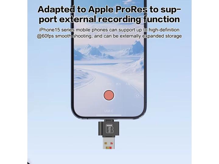Immagine prodotto PowerGuard Adattatore per file fotografici da USB-C USB-A OTG a lettore di schede MicroSD (USB, Micro USB, USB-C)