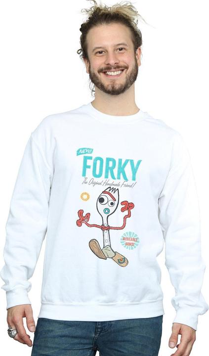 Actual product image Disney Mens Toy Story 4 Forky Handmade Friend Sweatshirt (S)