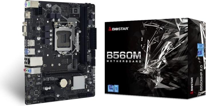 Actual product image Biostar MB B560MHP 2.0 (B560,S1200,mATX,Intel,DDR4) (LGA 1200, Intel B560, mATX)