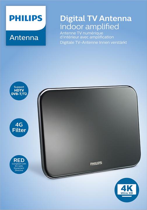 Immagine prodotto Philips Antenna TV digitale SDV6224/12 (Antenna piatta, 42 dB, UKW / MW / LW)