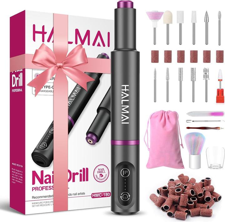 Image du produit Halmai Set de fraises à ongles électriques