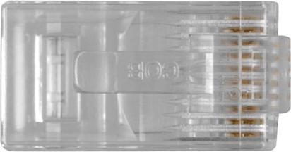 Actual product image RJ48 (10P/10C) modulaire connector for flat cable. Unit: Bag 25 pcs