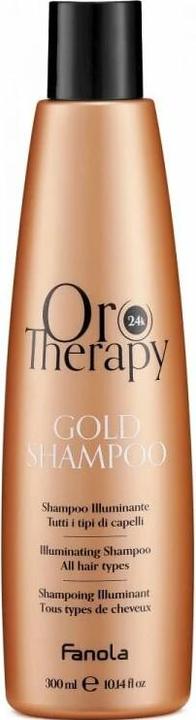 Actual product image Fanola Oro Therapy 24K Gold Shampoo - 300ml (300 ml, Liquid shampoo)