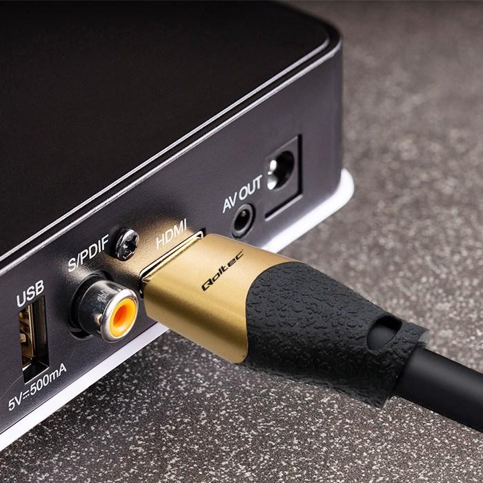 Produktbild Qoltec Kabel HDMI v2.1 Ultra high speed 8K | 60Hz | 26AWG | GOLD | 5m (5 m, HDMI)