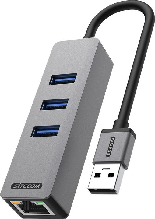 Sitecom AD-1007 USB-A naar Ether +3x USB-hub (USB-A)