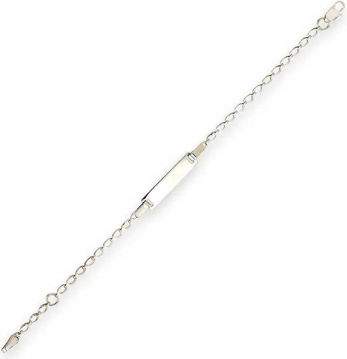 Produktbild JGZ ID-Bracelet mit Gravur (14 cm, 18 Karat Weissgold 750)