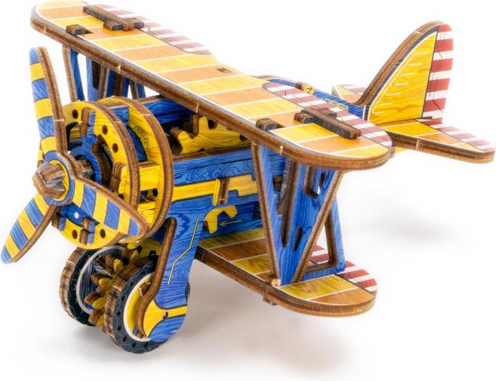 Actual product image WoodenCity WOODEN CITY 3D Puzzle Biplane Limited Edition 65 pieces (65 pieces)