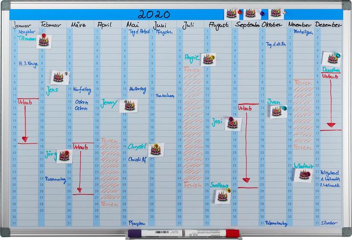 Image du produit Relaxdays Planificateur pour tableau blanc (90 x 5 x 60 cm)