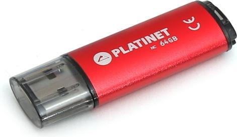 Actual product image Platinet Pendrive X-Depo, 64 GB (PMFE64R) (64 GB, USB 2.0)