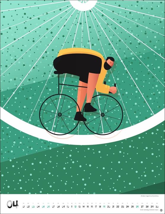 Produktbild Bike Art Posterkalender 2026 (34 x 44 cm, Harter Einband, Deutsch)