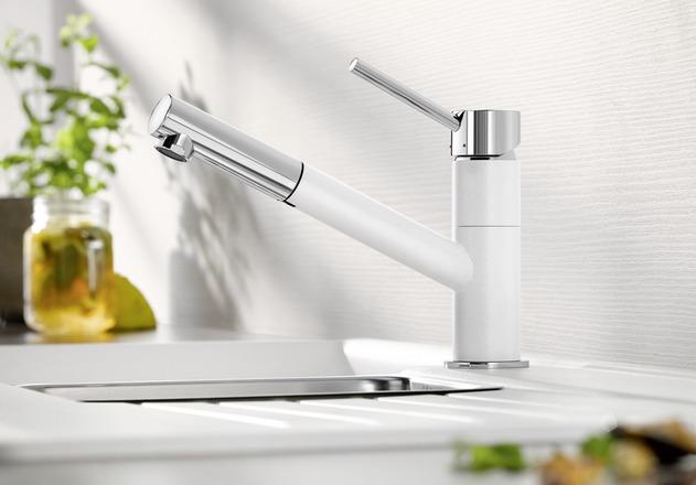 Actual product image Blanco KANO-S anthracite/chrome | Low pressure | With pull-out hose | Backflow preventer |