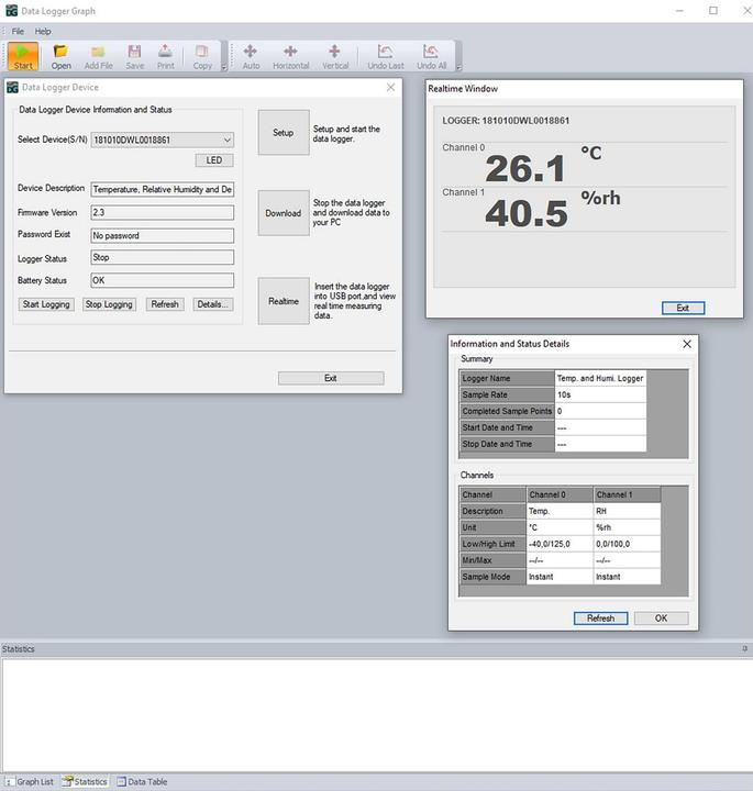 Produktbild Steinberg Datenlogger Temperatur Feuchte Luftfeuchte Usb Datenlogge Pc Software LED Usb