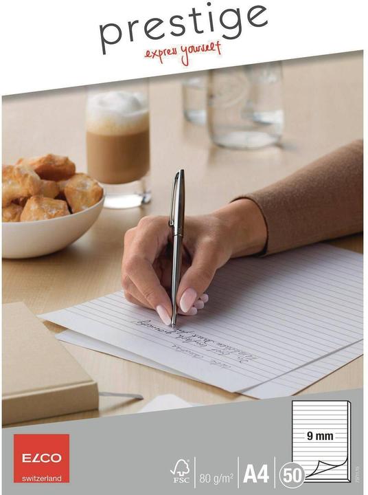 Elco Schreibblock Prestige (A4, Liniert, Weicher Einband)