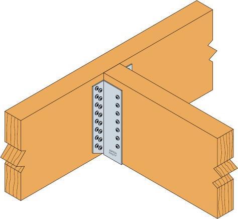 Actual product image Simpson Sst SIMPSON beam shoe BSD 160x160 hot-dip galvanised external with rating (Joist hanger, 1 pcs.)