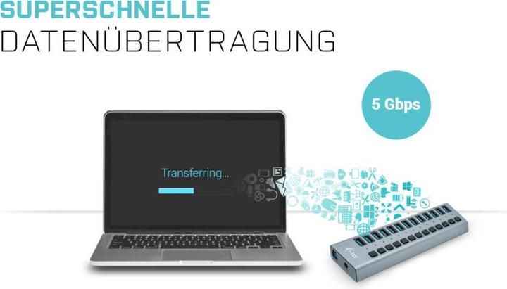 Produktbild i-tec U3CHARGEHUB13 (USB-B, 13 Ports)