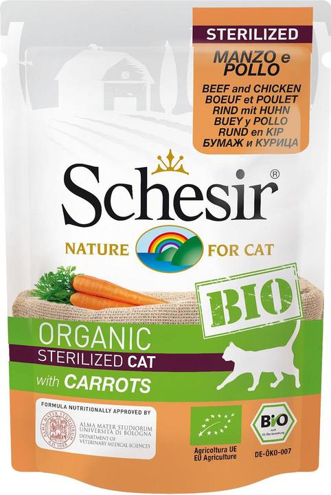 Produktbild Schesir Bio Organic Sterilised - Beutel (Adult, 1 Stk., 85 g)