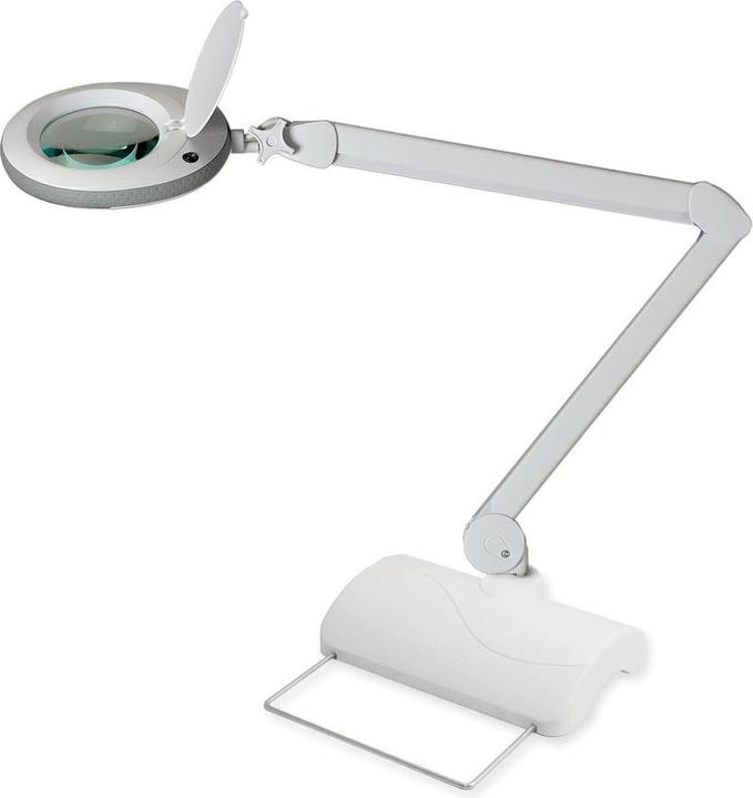 Actual product image Lumeno LED magnifying lamp 721X-MKIII, incl. table stand, 8 diopters, grey (910 lm)