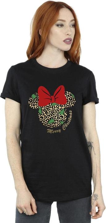 Image du produit Disney - T-shirt MINNIE MOUSE LEOPARD CHRISTMAS - Femme (XL)