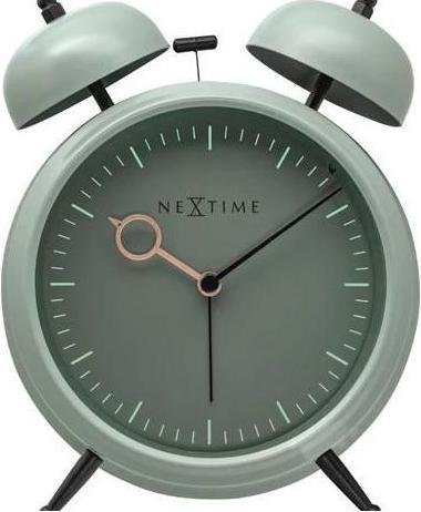 Produktbild Nextime Tischwecker - 15 x 18 x 7 cm - blaugrün - Goldene Stunde