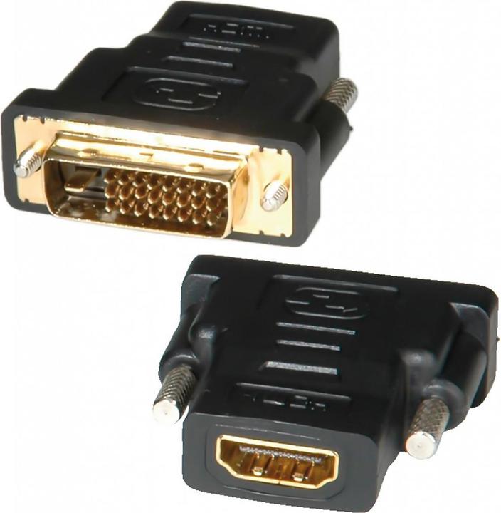 Produktbild Roline DVI - HDMI Adapter (HDMI, DVI, 5 cm)
