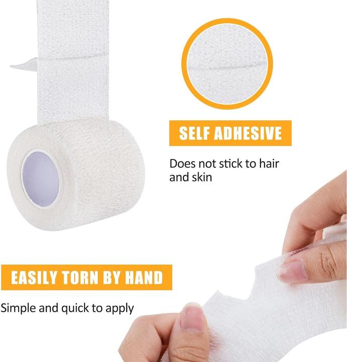 ASMI 2 Stück selbsthaftender elastischer Pflasterverband (2 x)