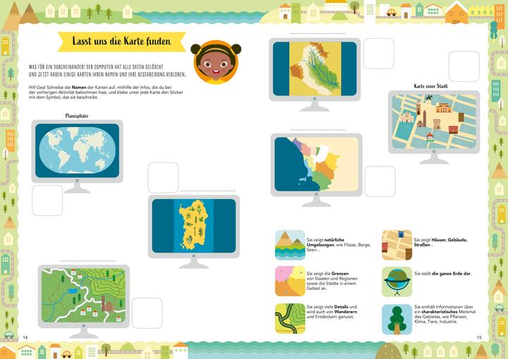 Actual product image Alles über Landkarten. Lerne Karten lesen und zeichne die Welt (Verrückt nach Geographie (German, Massimo Miato, Agnese Baruzzi, Paola Misesti, 2024)