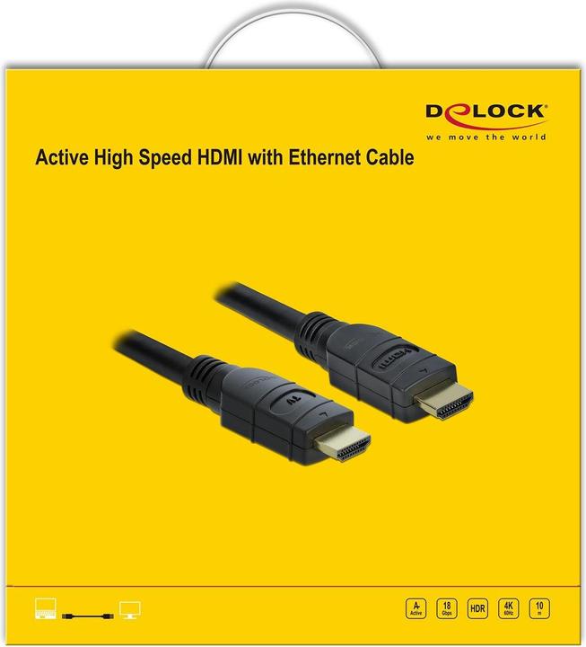 Produktbild Delock HDMI (Typ A) — HDMI (Typ A) (10 m, HDMI)