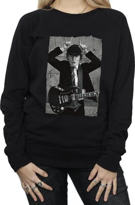 Produktbild AC/DC Angus Young Distressed Photo Sweatshirt (L)
