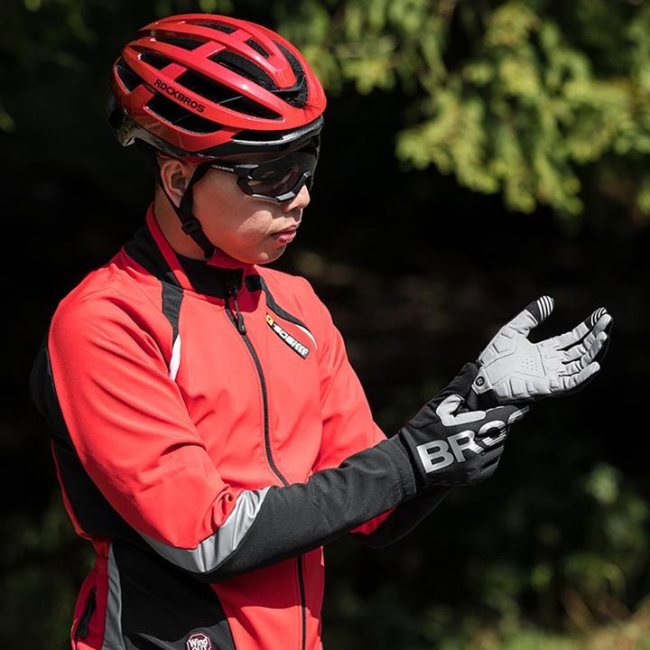 Produktbild Rockbros cycling gloves, insulated, long, size: XL - black and gray (XL)