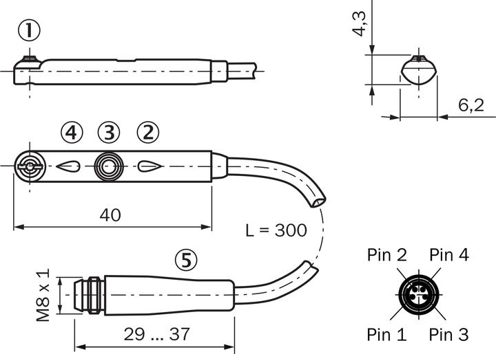 Immagine prodotto Sick MZ2Q-FTZPS-KP0 Sensori per cilindri con cave a T, MZ2Q-FTZPS- MZ2QFTZPSKP0 (Misuratore)
