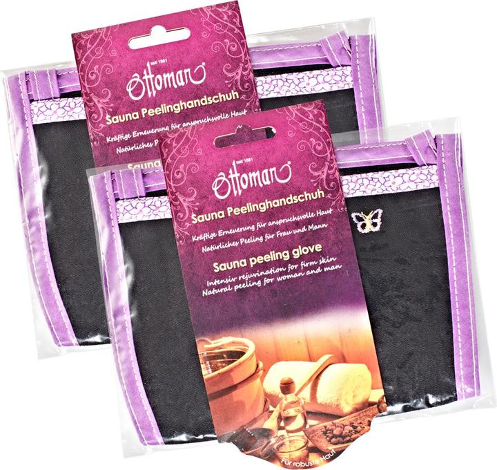 Image du produit Natura Punto Gant exfoliant pour le visage et le corps, noir, violet