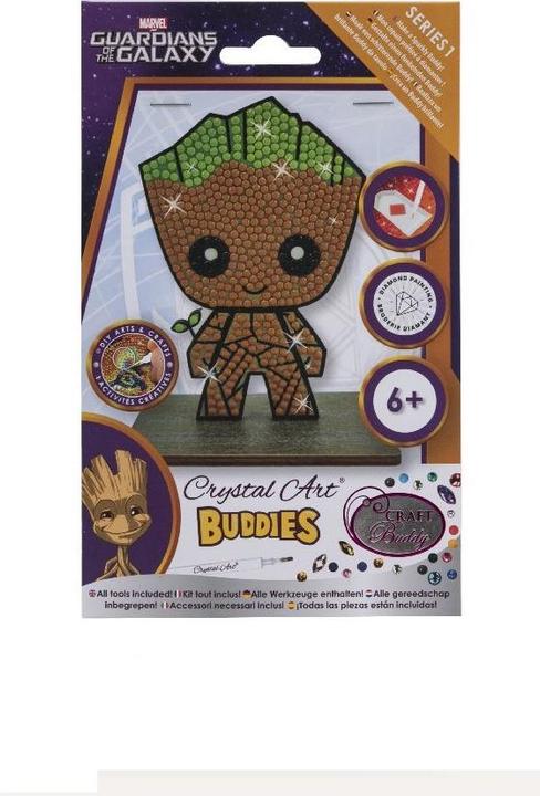 Actual product image Craft Buddy Groot, Crystal Art Figure approx. 11x8cm