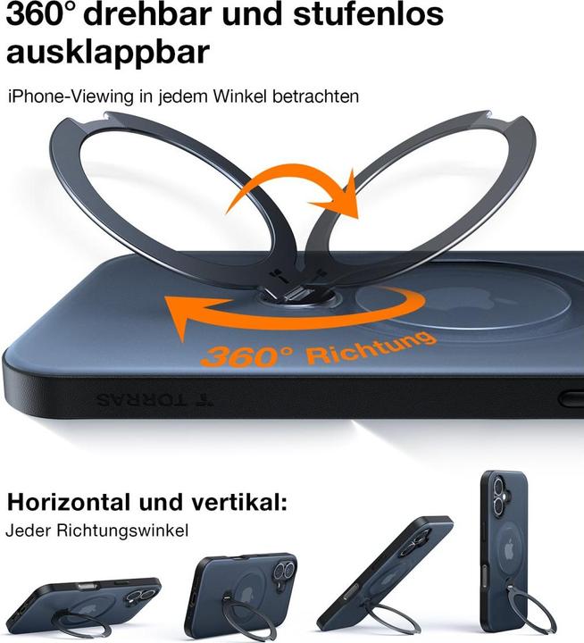 Produktbild Torras UPRO Ostand Spin (Apple iPhone 16)