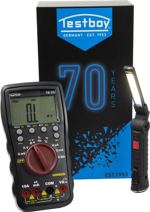 Produktbild Testboy Jubiläumsbox 70 Jahre TB 316 + TB Light 150 (CAT III 600V)