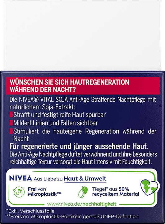 Immagine prodotto NIVEA Soia Vitale Anti-Età (50 ml, Crema notte)