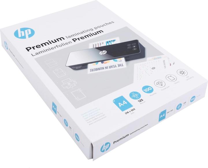 Immagine prodotto HP Pellicola di laminazione Premium A4, 125 µm, 100 pezzi, lucida (A4, 100 Pezzo/i, 125 µm)