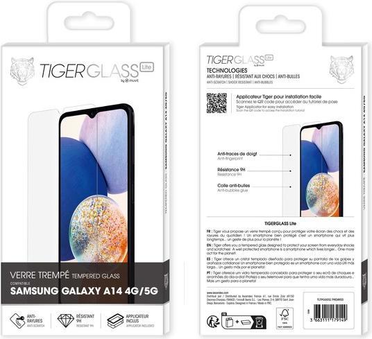 Immagine prodotto Tiger Pellicola di vetro antigraffio (1 Pezzo/i, Samsung Galaxy A14)