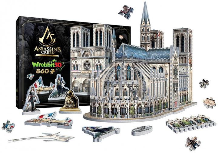 Produktbild Wrebbit 3D ASSASSINS CREED - UNITY- NOTRE-DAME 860 pcs. 3D Puzzle (860 Teile)