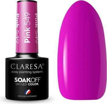 Produktbild Claresa 549 Rosa UV-Nagellack 5ml (Pink, UV-Gel Lack)